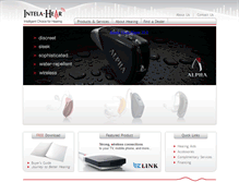 Tablet Screenshot of intelahear.com